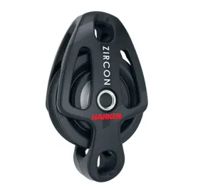 Harken 2196 1-schijfs 57mm Zircon blok met hondsvot