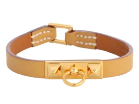 Hermès Yellow Swift Micro Rivale Bracelet