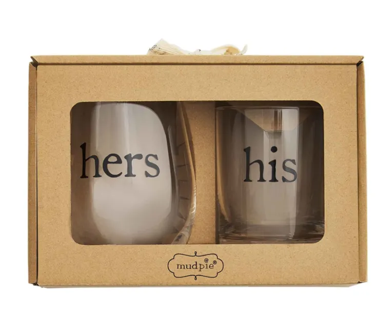 His & Hers Glass Set