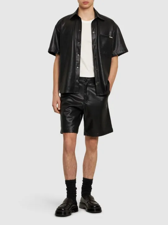 Honor the Gift   Faux leather shorts 