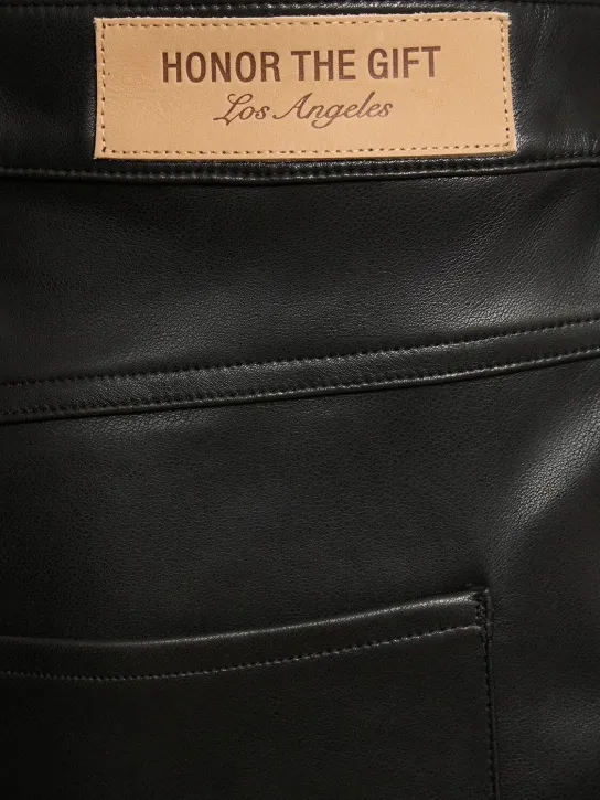 Honor the Gift   Faux leather shorts 