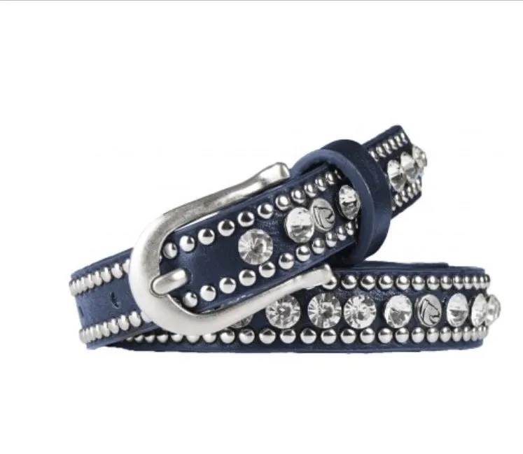 Horka Leather and Crystal Belt
