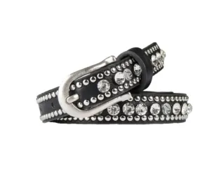 Horka Leather and Crystal Belt