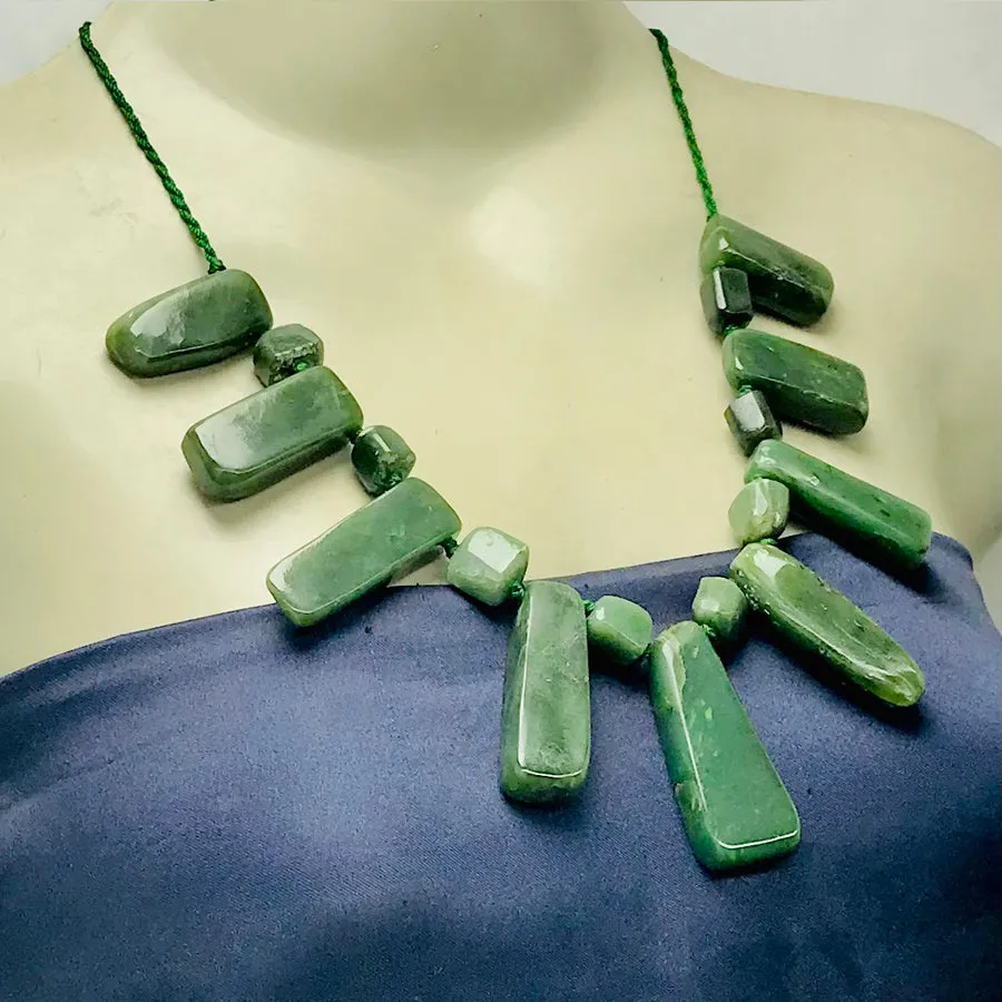 Jade Beaded Minimalist Bohemian Necklace