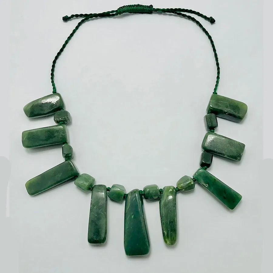 Jade Beaded Minimalist Bohemian Necklace