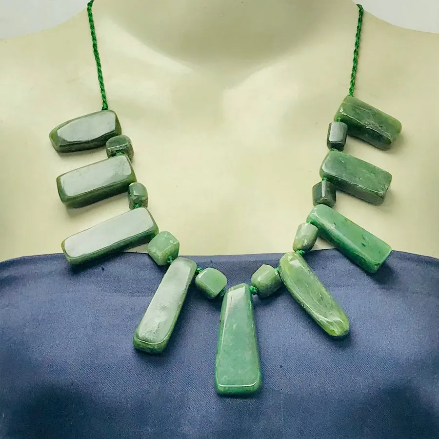 Jade Beaded Minimalist Bohemian Necklace
