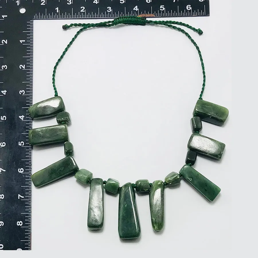 Jade Beaded Minimalist Bohemian Necklace