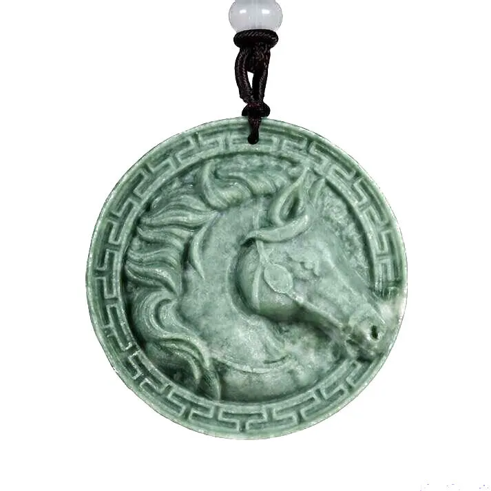 Jade Horse Pendant Necklace