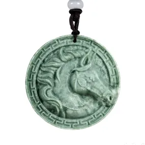 Jade Horse Pendant Necklace
