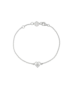 Kind Heart Bracelet | Sterling Silver | White Zircon