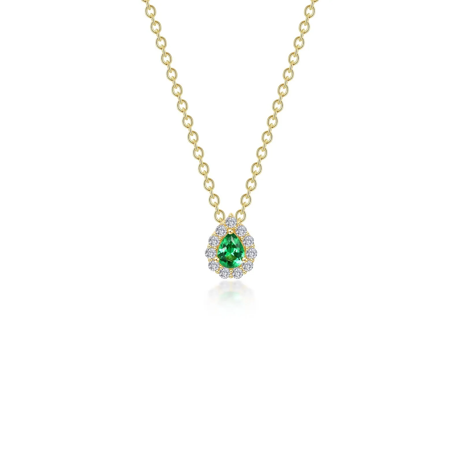 Lafonn Classic Emerald Necklace N0325CEG18