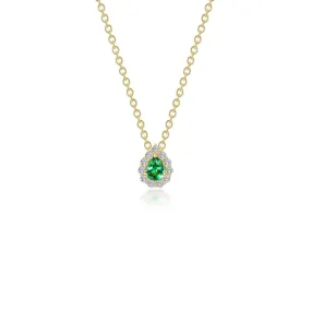 Lafonn Classic Emerald Necklace N0325CEG18