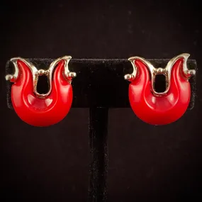 Late 50s/ Early 60s Leru Tulip Shaped Earrings