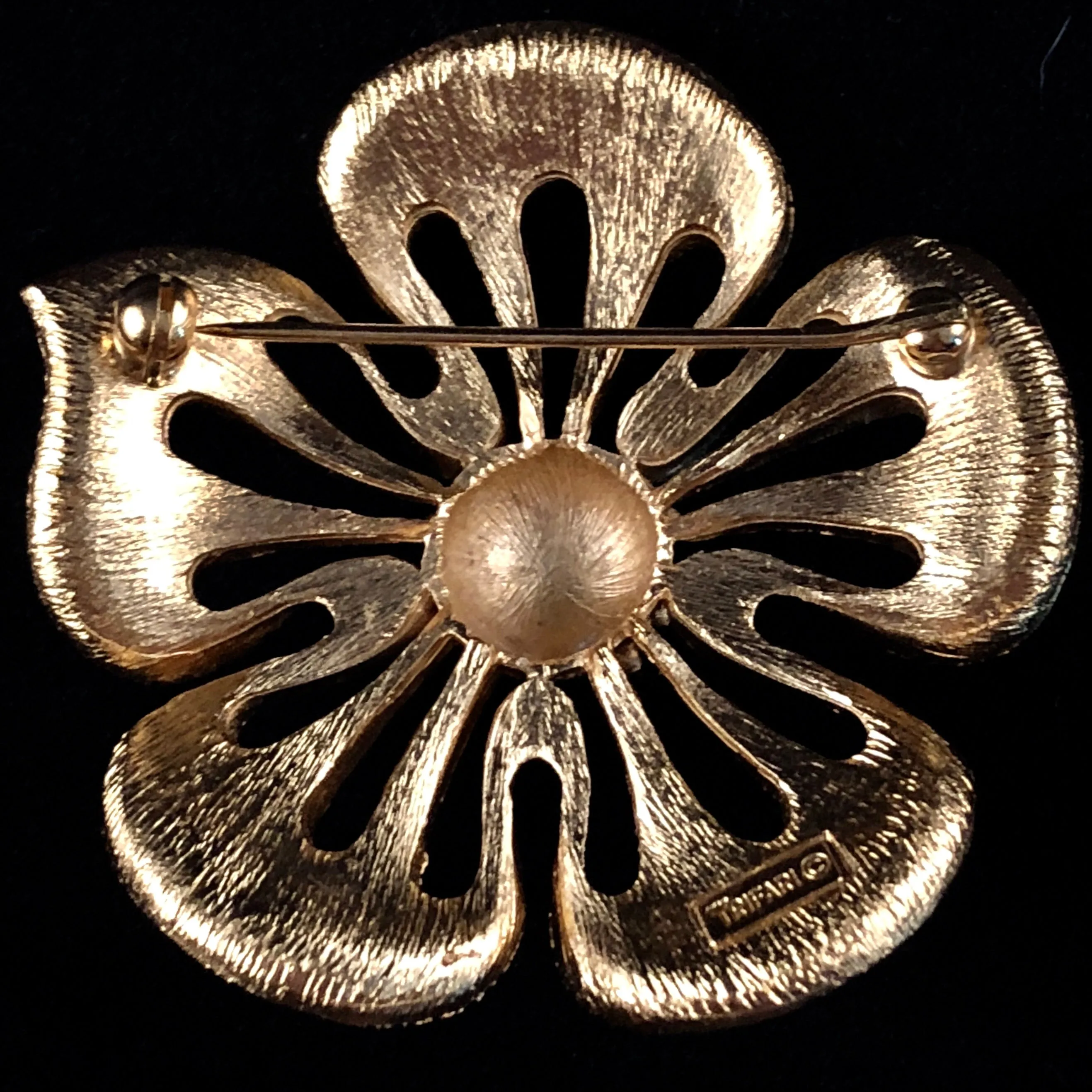Late 60s/ Early 70s Trifari Flower Brooch