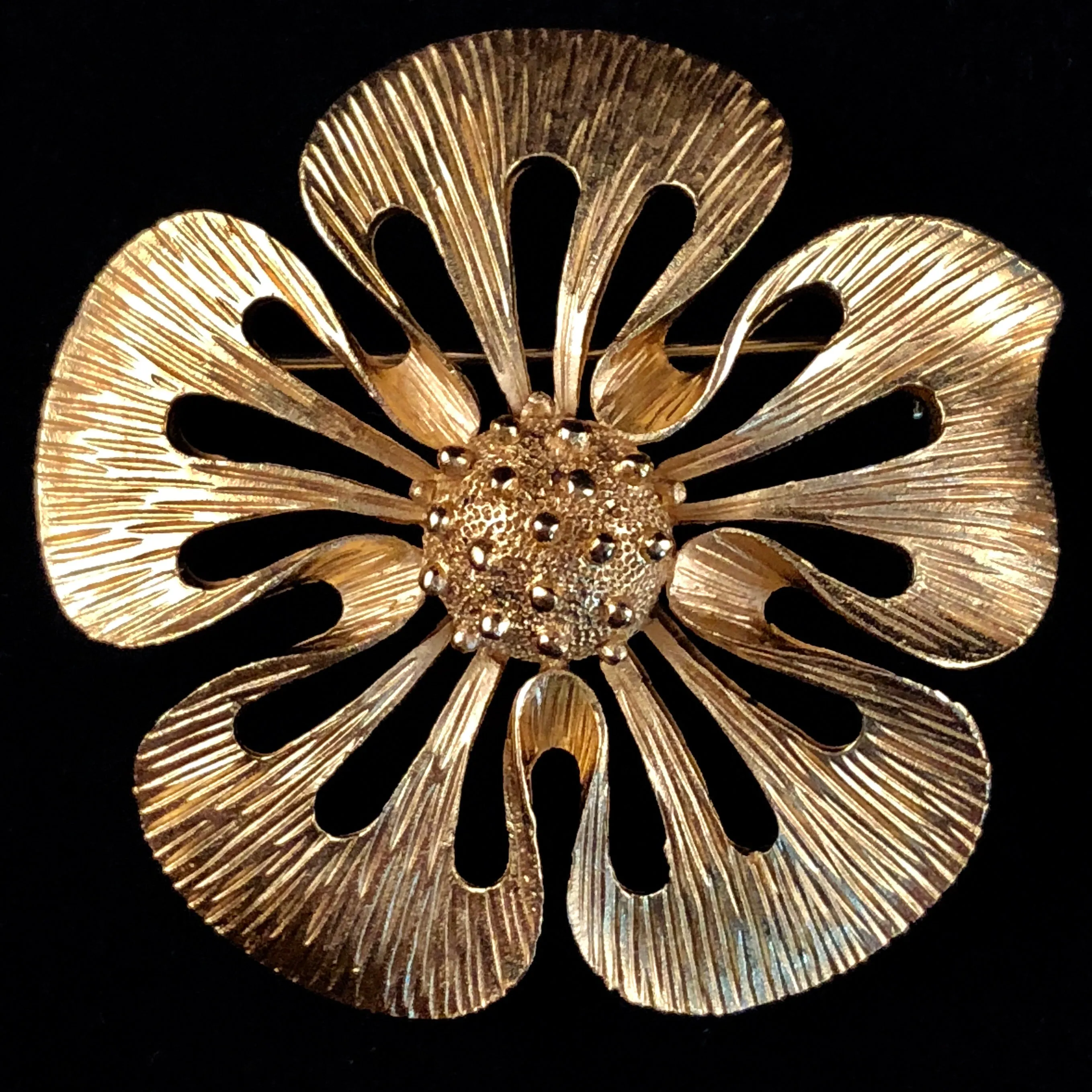 Late 60s/ Early 70s Trifari Flower Brooch