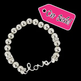 Love Bling Bracelet-Slvr