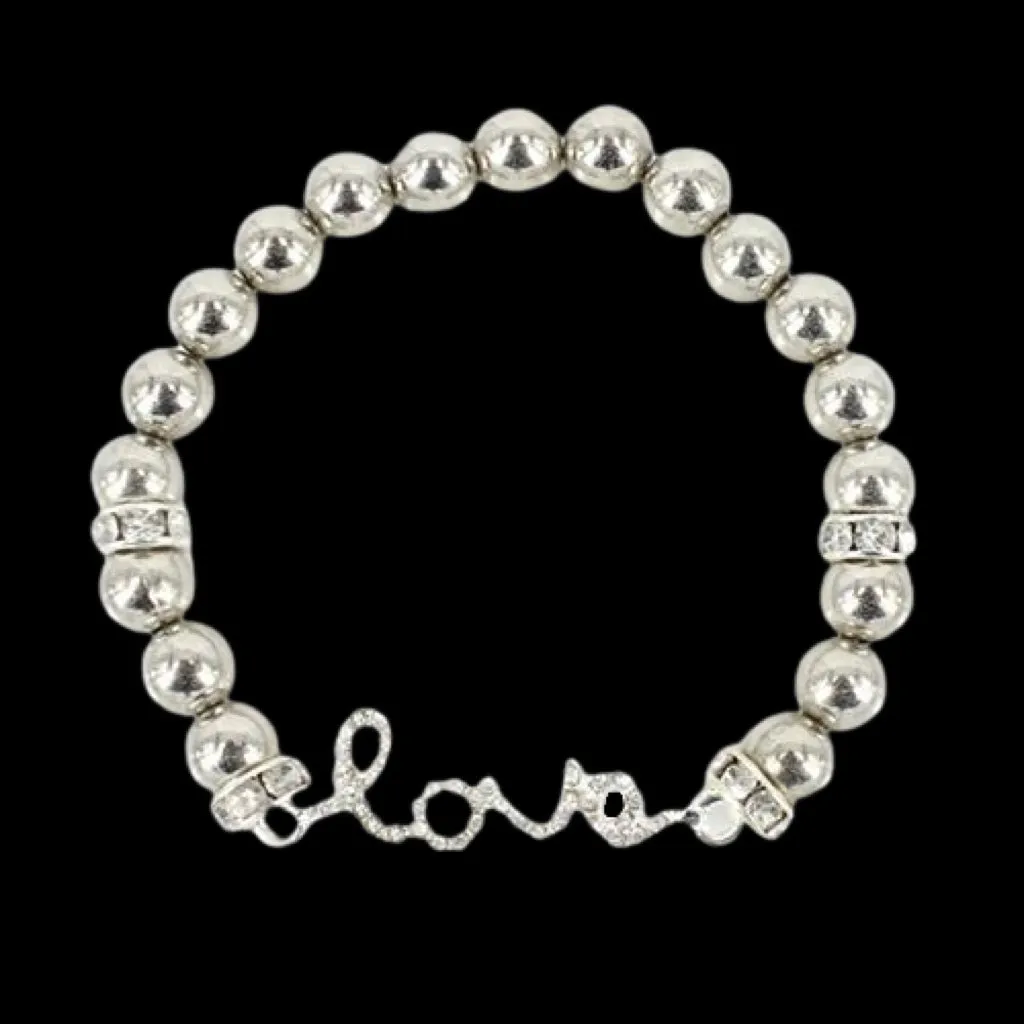 Love Bling Bracelet-Slvr