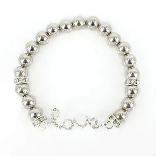 Love Bling Bracelet-Slvr
