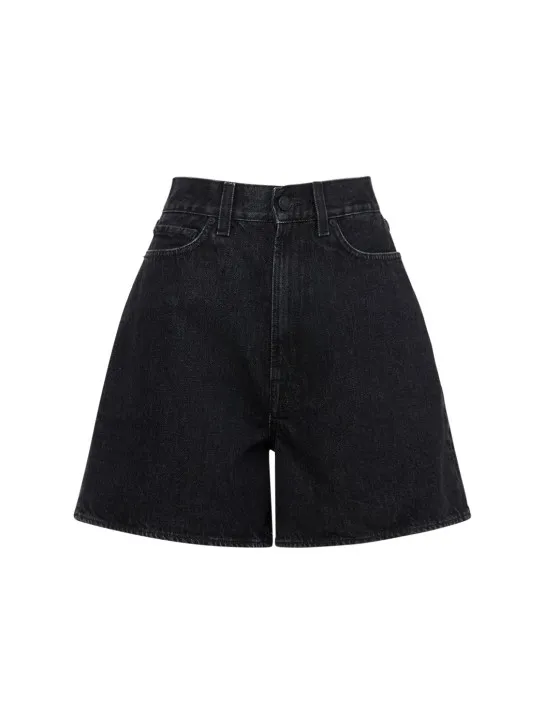 Made In Tomboy   Aisha cotton denim high rise shorts 
