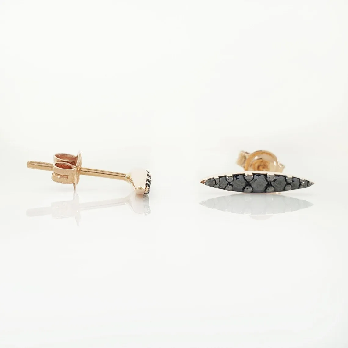 Marquise Black Diamond Earrings