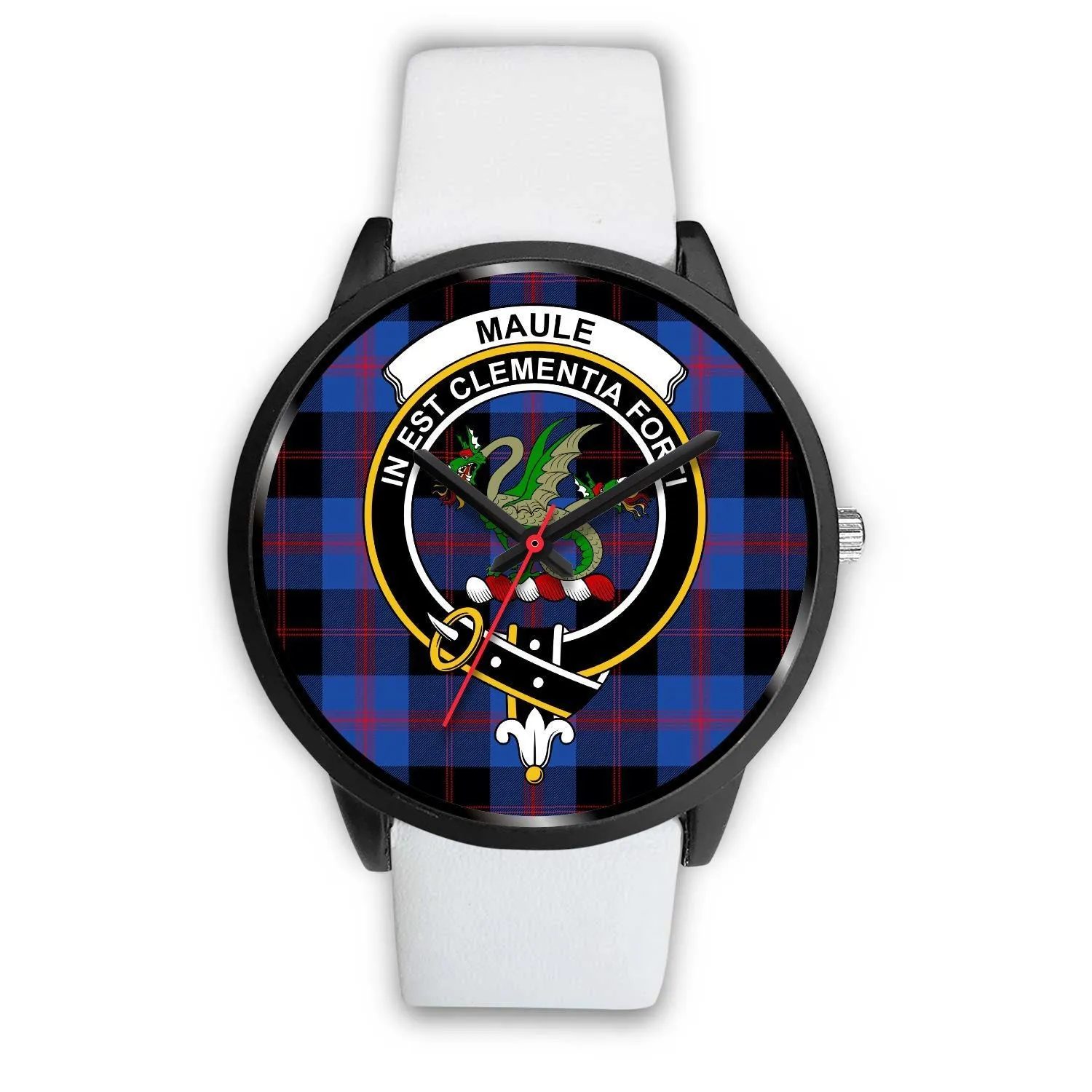 Maule Clan Badge Tartan Black Watch