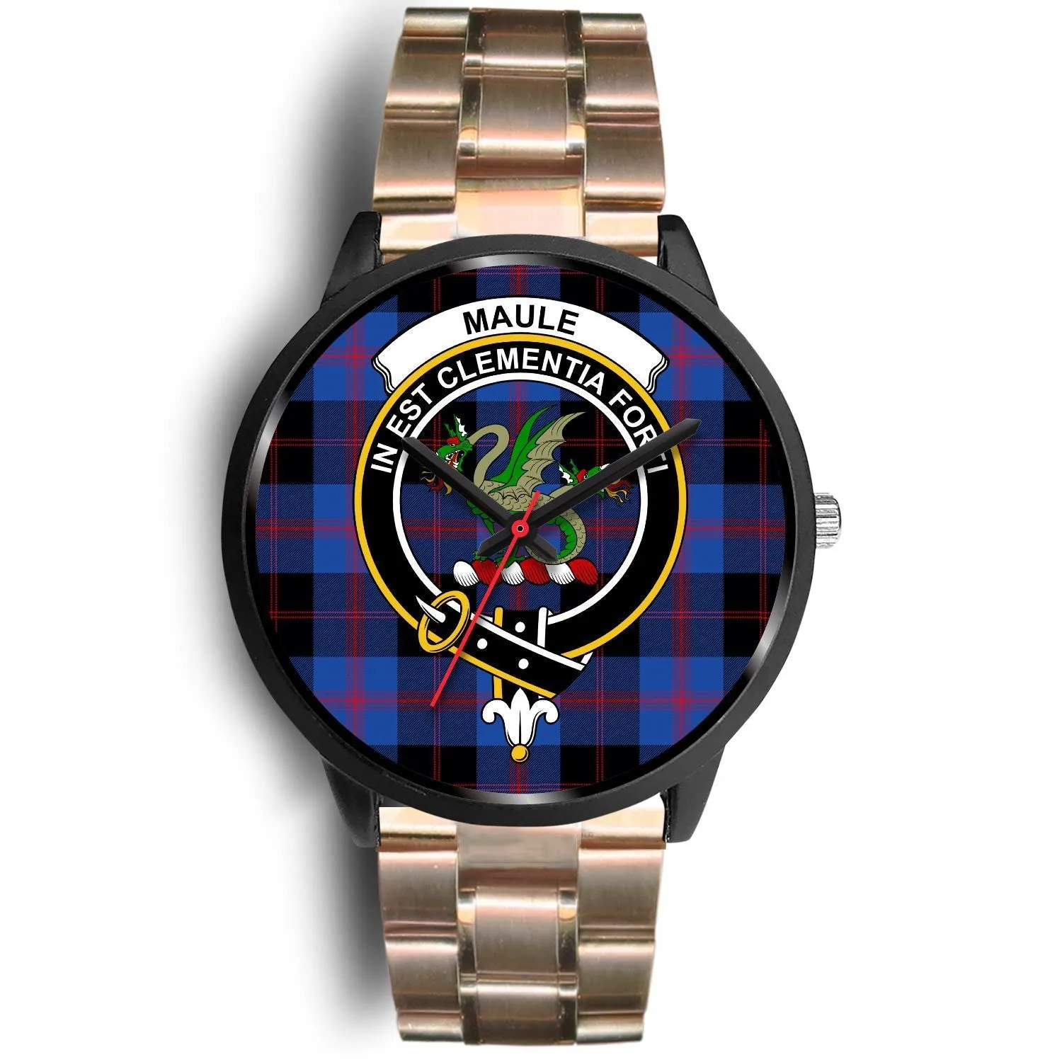 Maule Clan Badge Tartan Black Watch