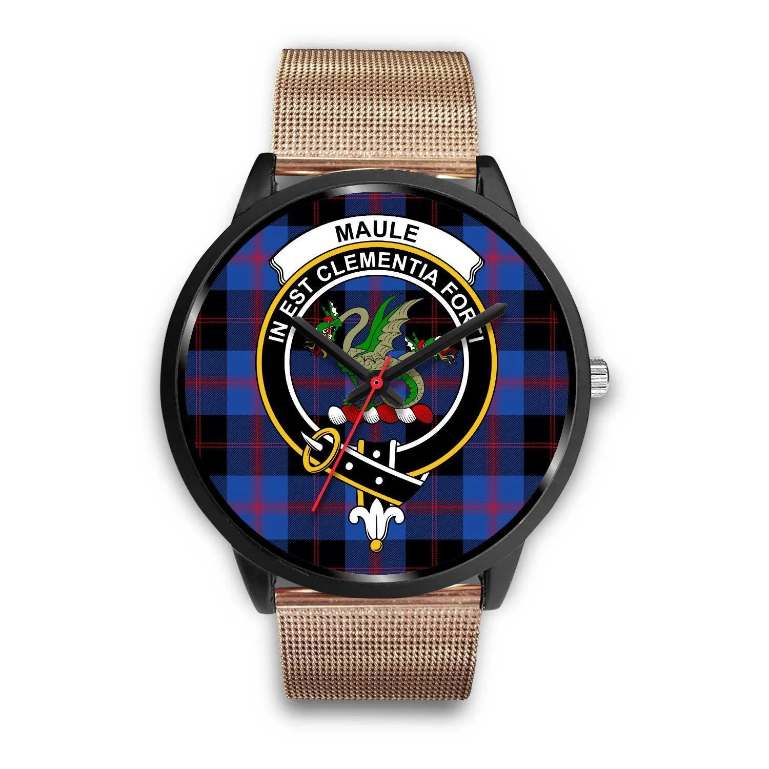 Maule Clan Badge Tartan Black Watch
