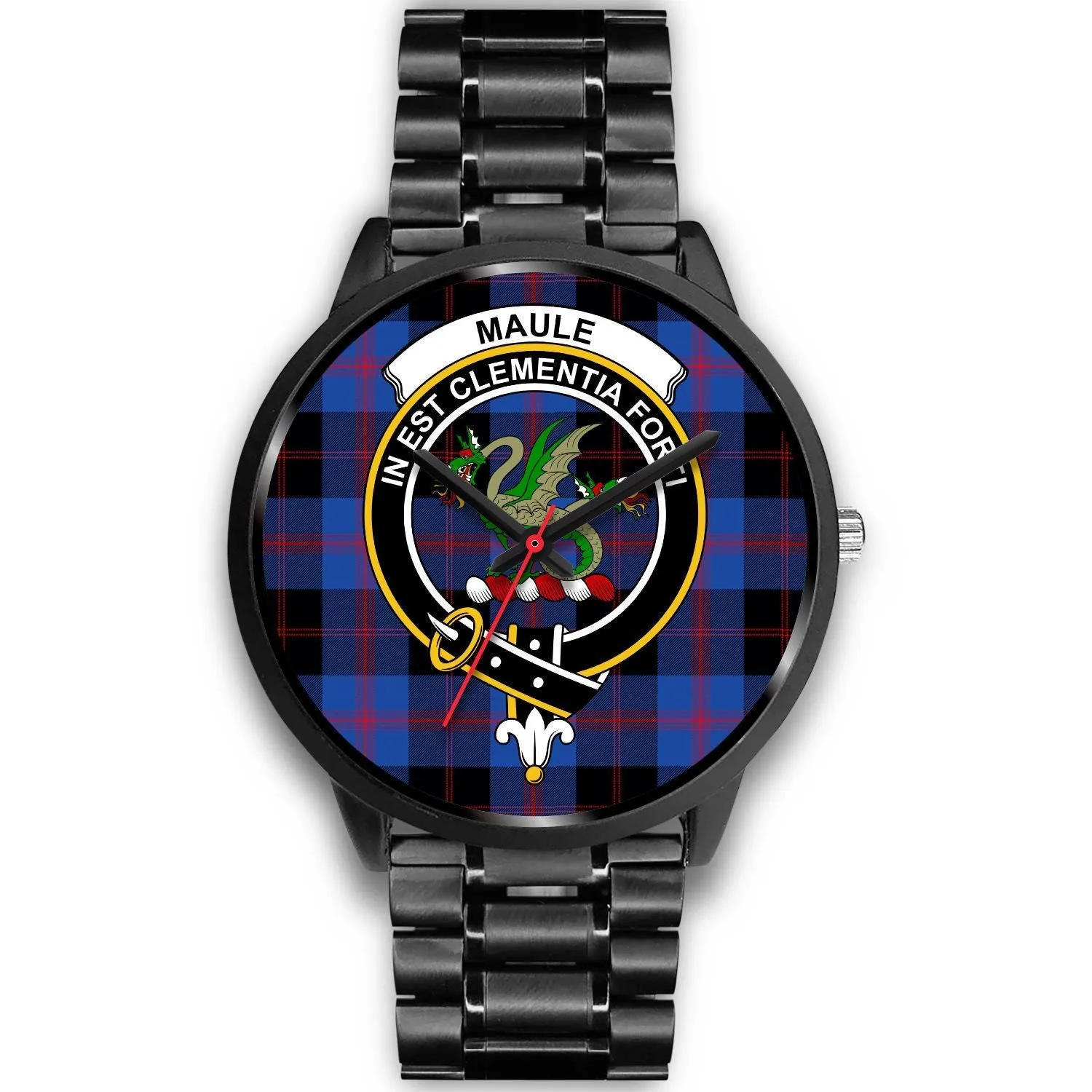 Maule Clan Badge Tartan Black Watch