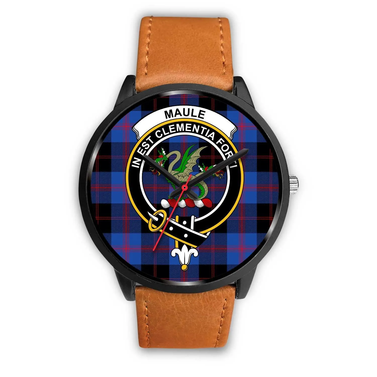 Maule Clan Badge Tartan Black Watch