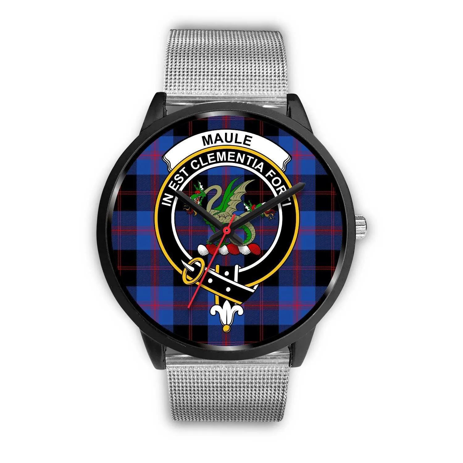 Maule Clan Badge Tartan Black Watch