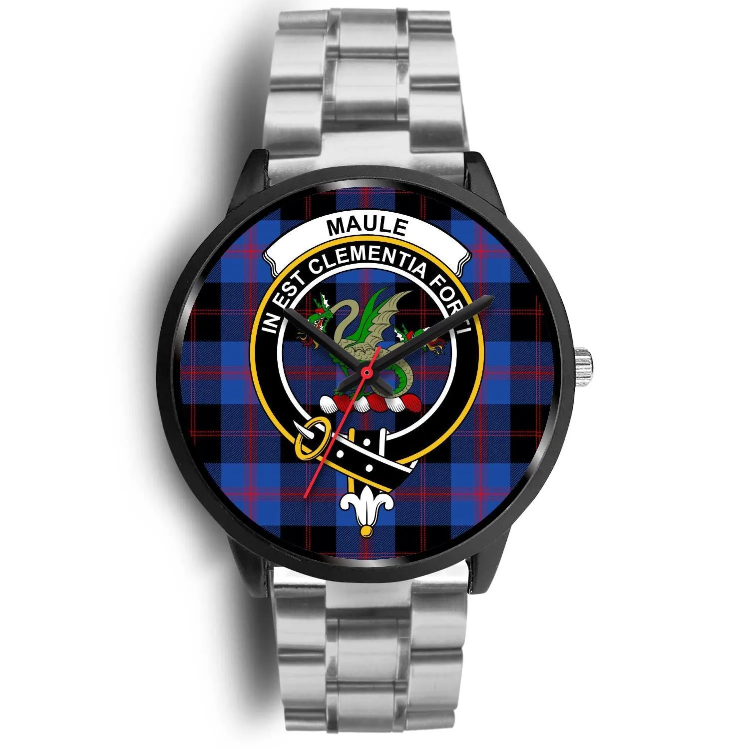 Maule Clan Badge Tartan Black Watch