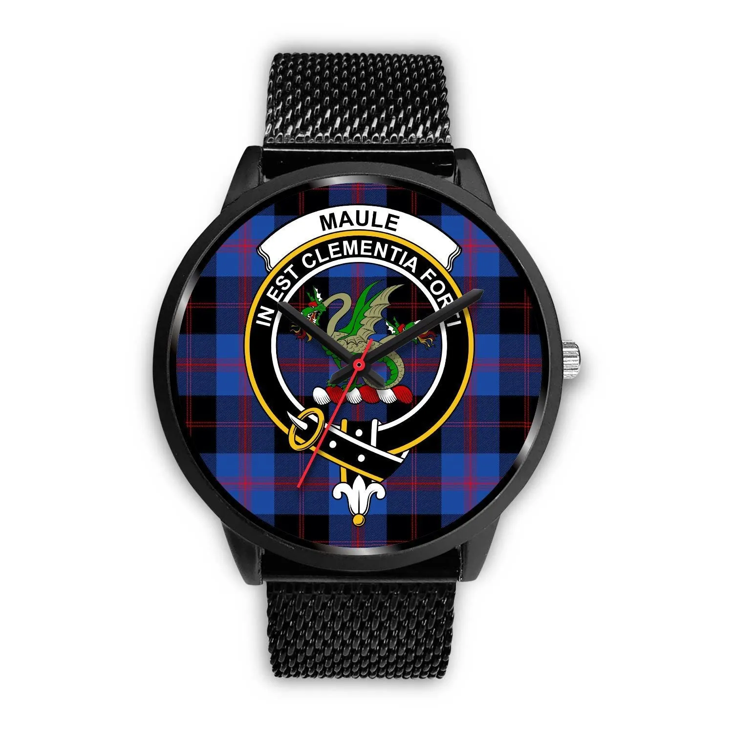 Maule Clan Badge Tartan Black Watch