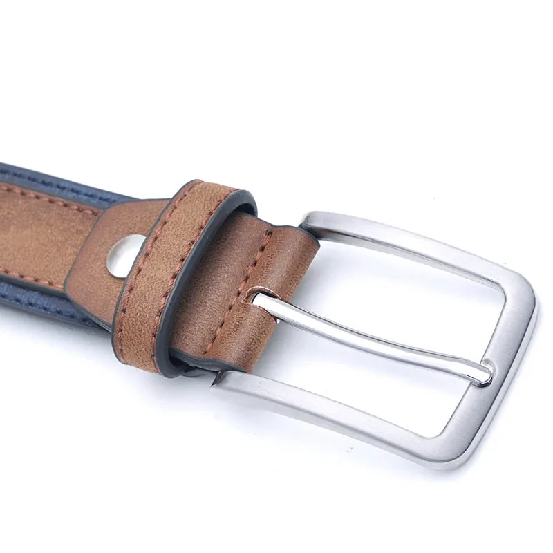 Men Leather Belt For Jeans Luxury Strap Western Designer Male Waist Trouser Belts Fashion Classic Vintage Pin Buckle