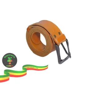 Men’s Casual Brown Leather Belt