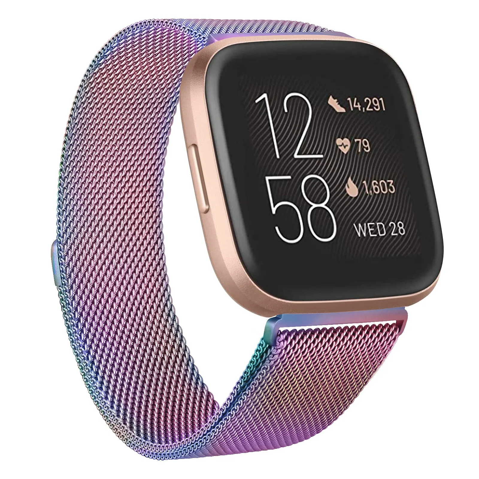 Metal Strap for Fitbit Versa 2 Lite Sense Band Wristbands For Fitbit Versa 3 Wrist Milanese Replacement Bracelet Watchband Strap