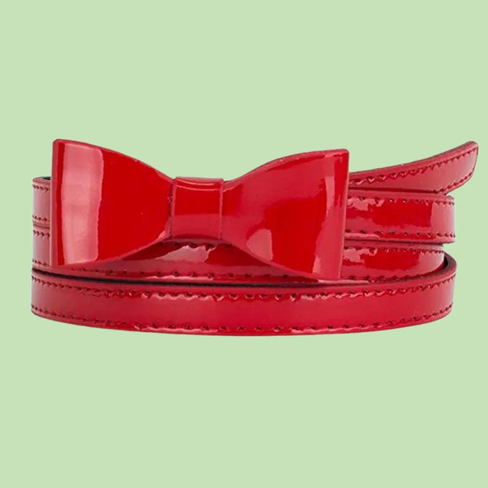 Mini Bow Buckle Skinny Belt-4 Colors Available