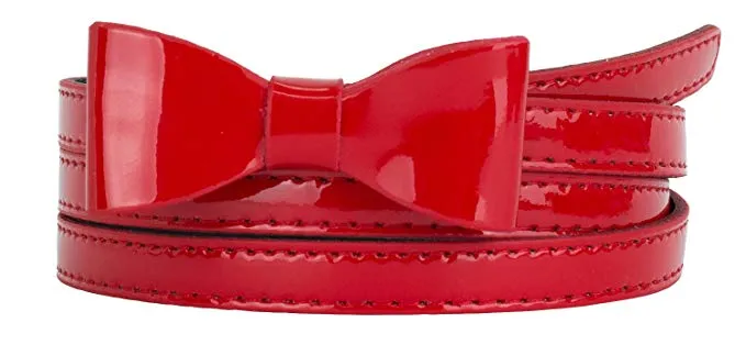 Mini Bow Buckle Skinny Belt-4 Colors Available