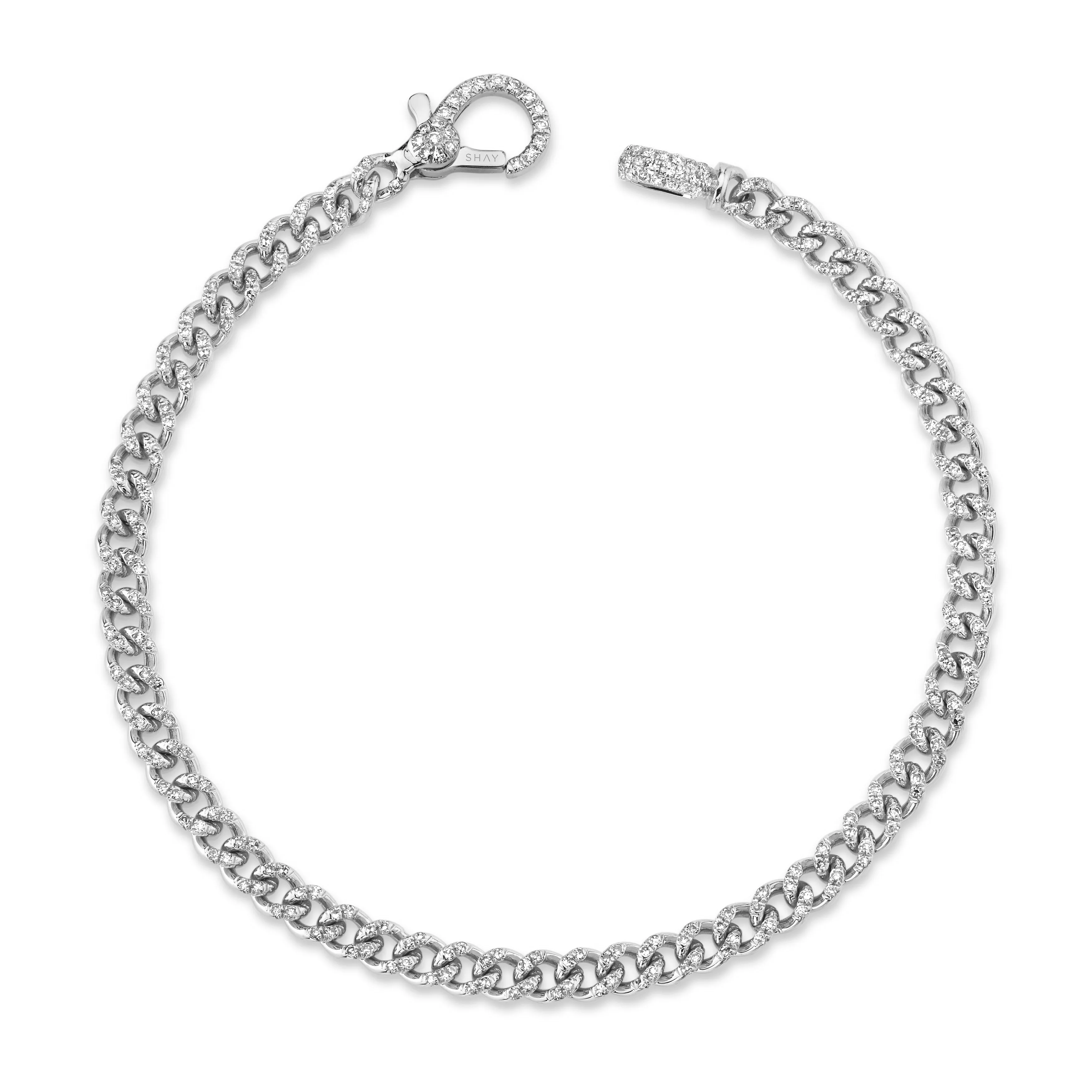 MINI ME DIAMOND PAVE BABY LINK BRACELET