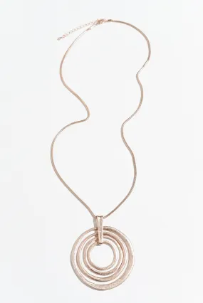 Minsa Taupe Pendant Necklace