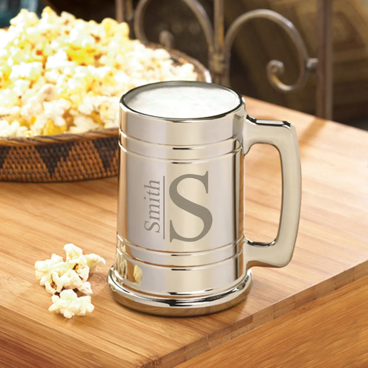 Monogrammed Metallic Mug