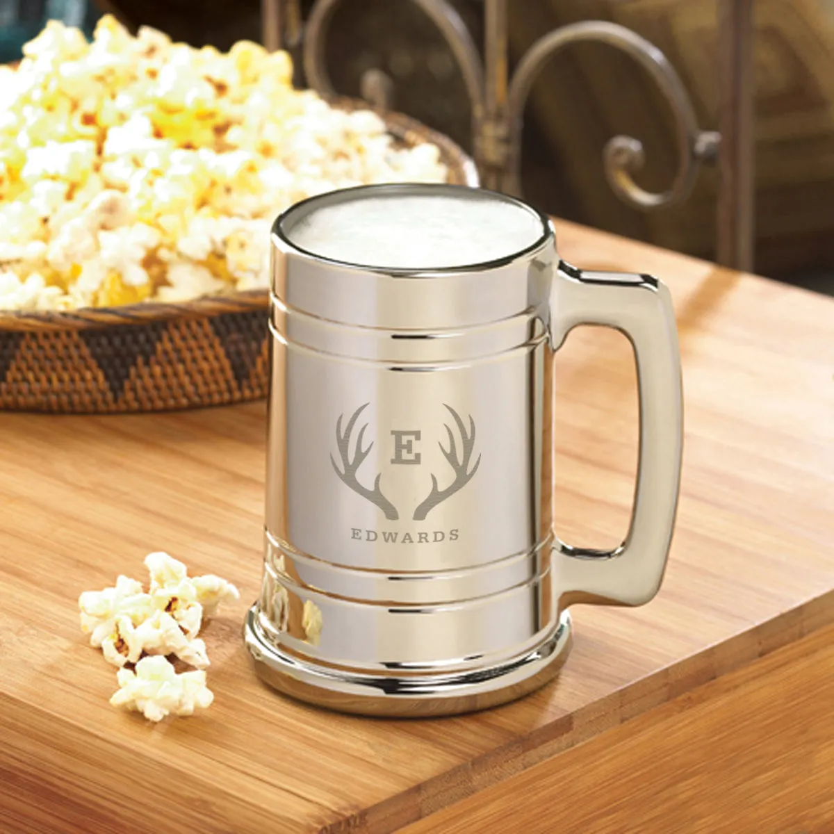 Monogrammed Metallic Mug