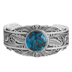 Montana Silversmiths Ladies Sheridan Turquoise Stone Cuff Bracelet BC5078