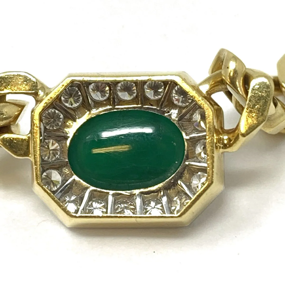 Montreaux 18K Gold Necklace with Emerald and Diamond
