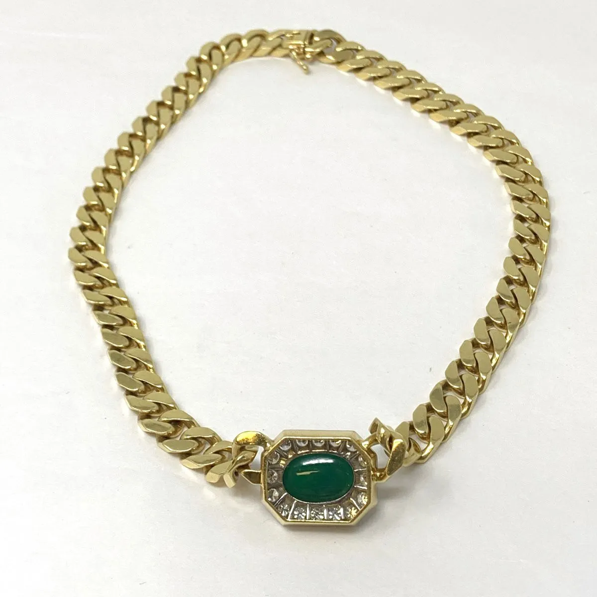 Montreaux 18K Gold Necklace with Emerald and Diamond