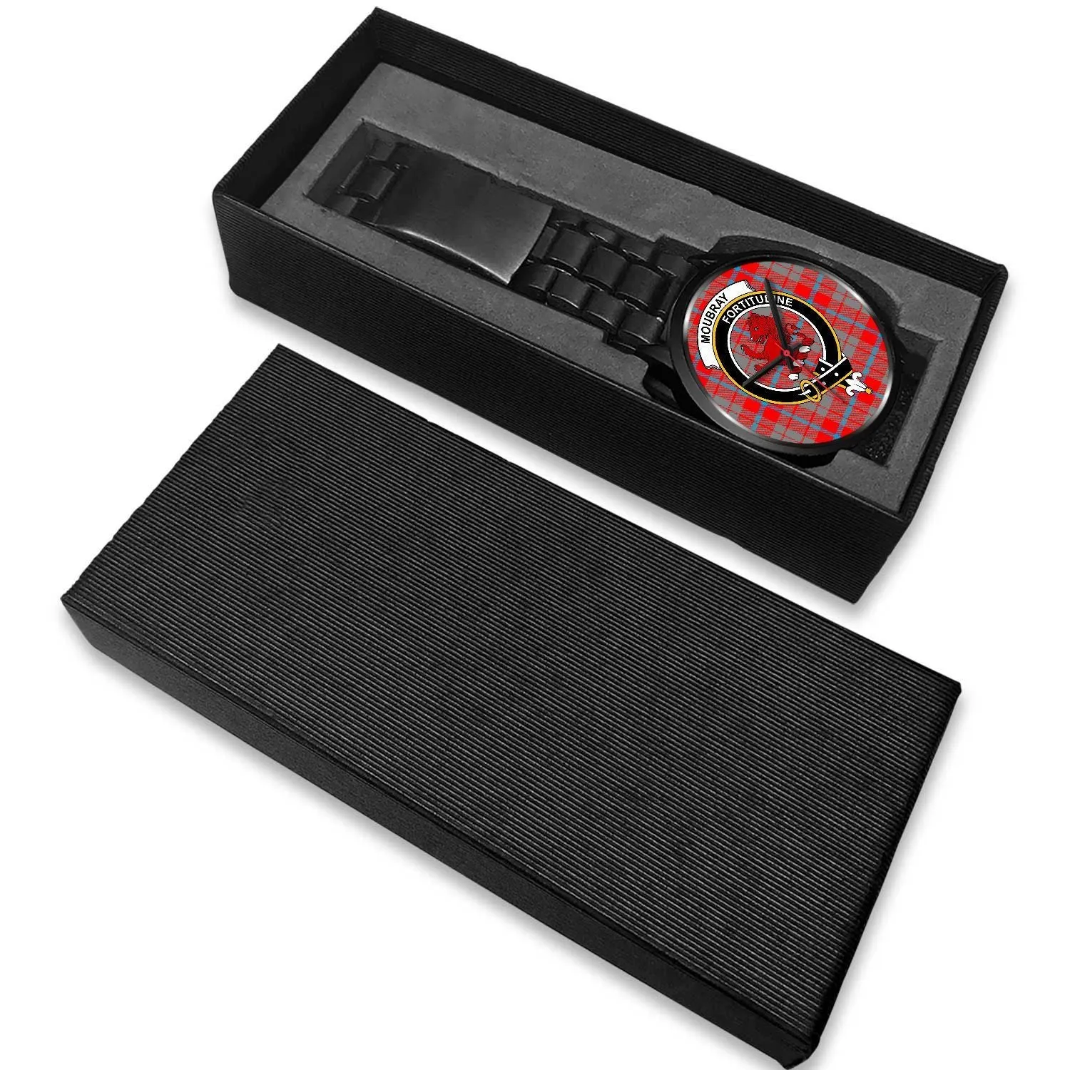Moubray Clan Badge Tartan Black Watch