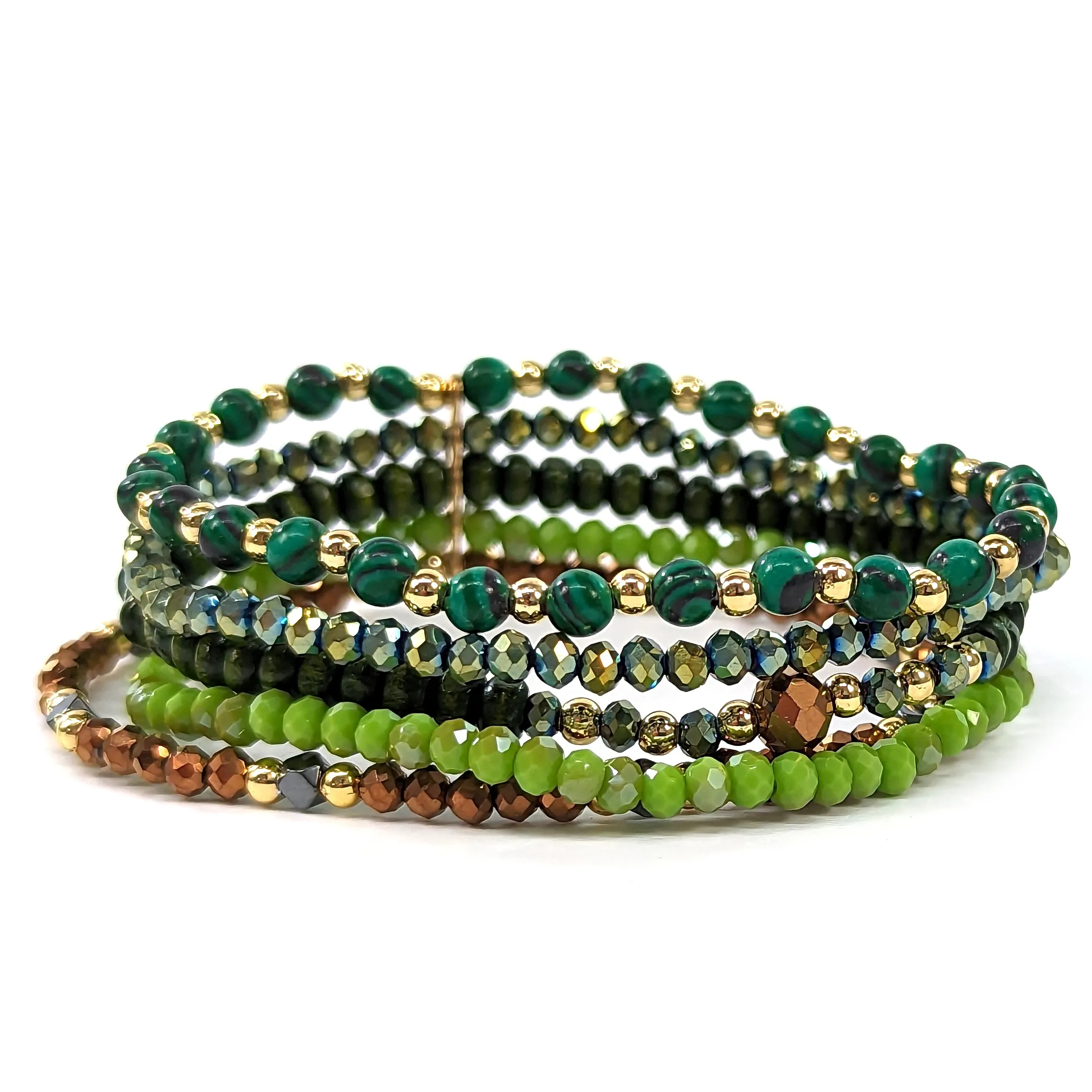 Multi Strand Bracelet - Green