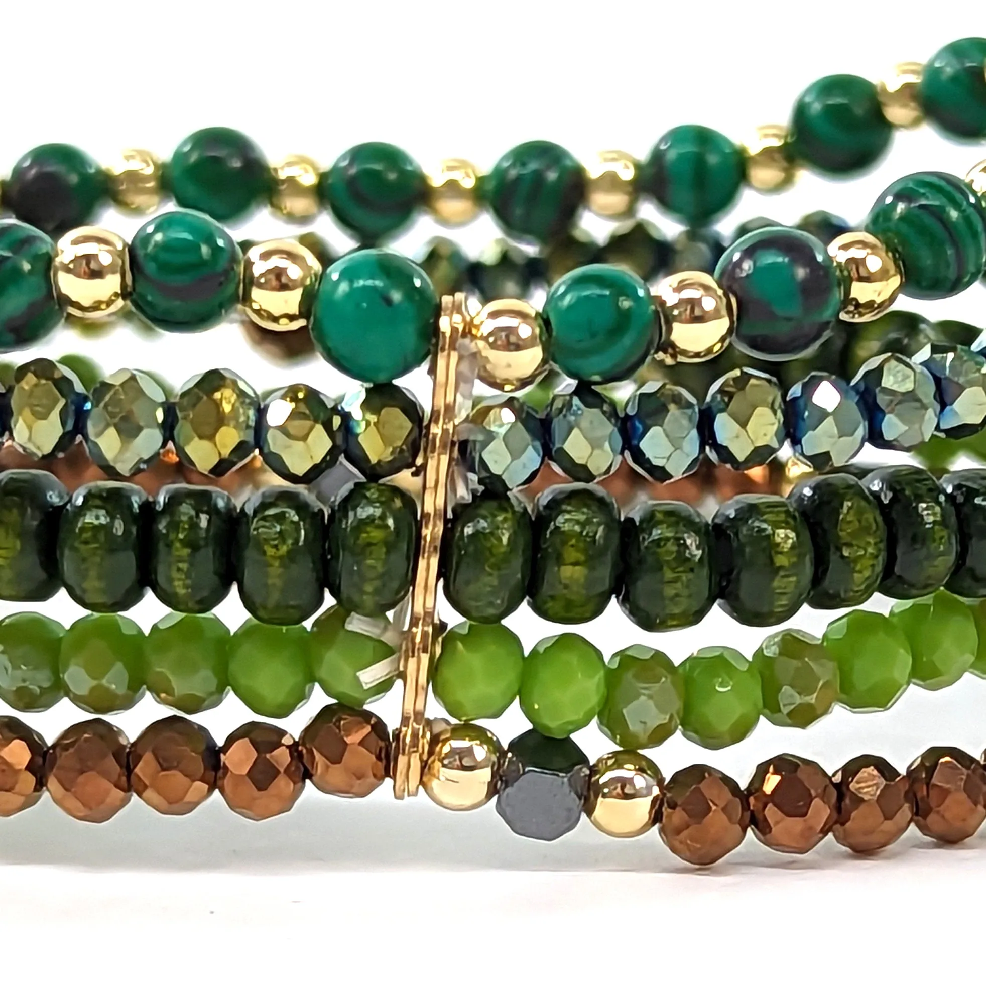 Multi Strand Bracelet - Green