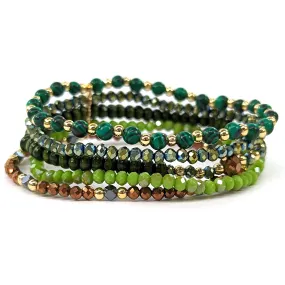 Multi Strand Bracelet - Green
