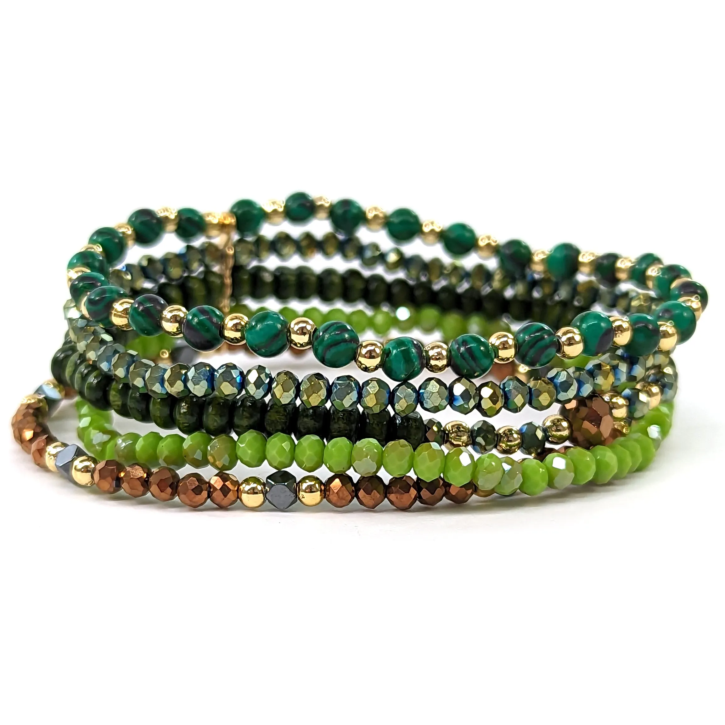 Multi Strand Bracelet - Green