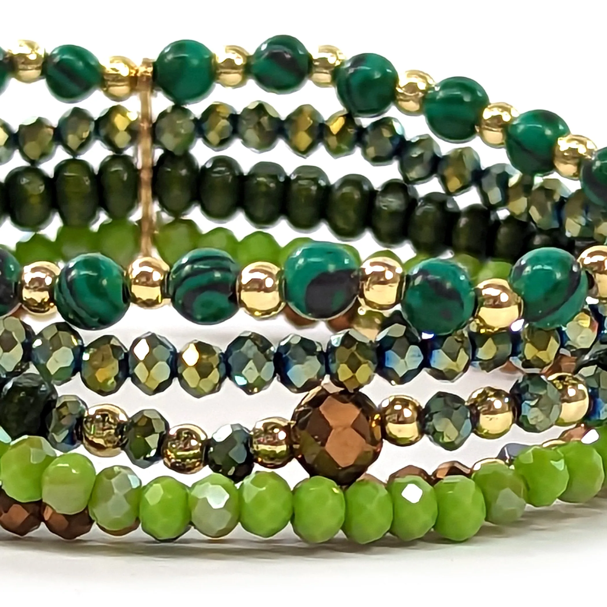 Multi Strand Bracelet - Green